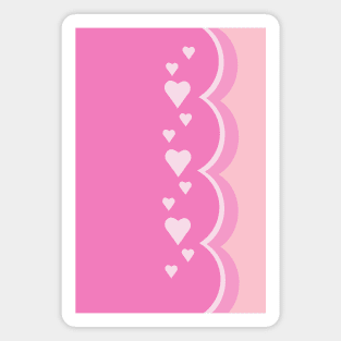 Pink Hearts Magnet